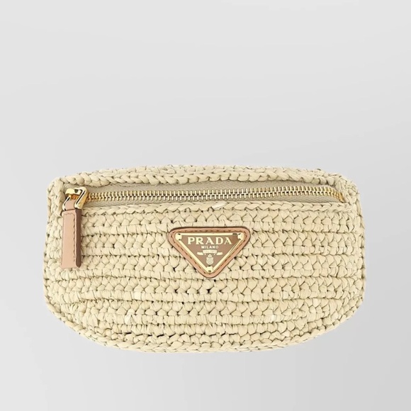 Prada Raffia Wrislet Pouch - Picture 2 of 6